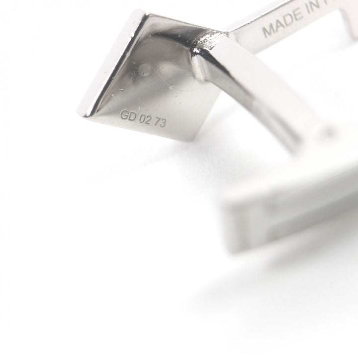 Great HERMES Cufflinks cufflinks CREH logo key motif Silver mens