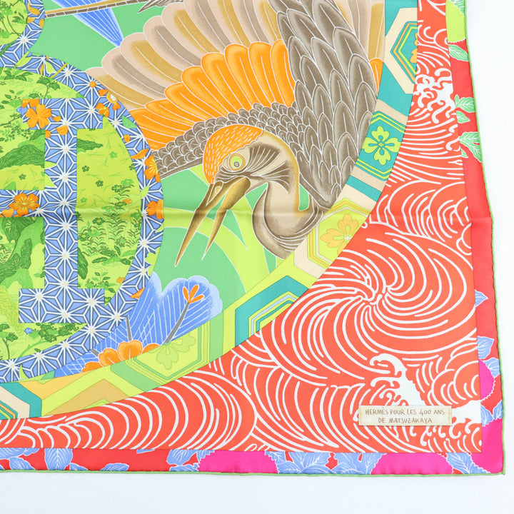 Pristine HERMES scarf EX LIBRIS EN KIMONOS Kimono Ex Libris silk Women