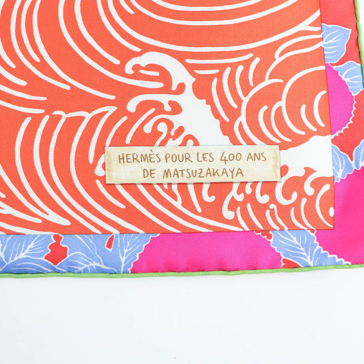 Pristine HERMES scarf EX LIBRIS EN KIMONOS Kimono Ex Libris silk Women
