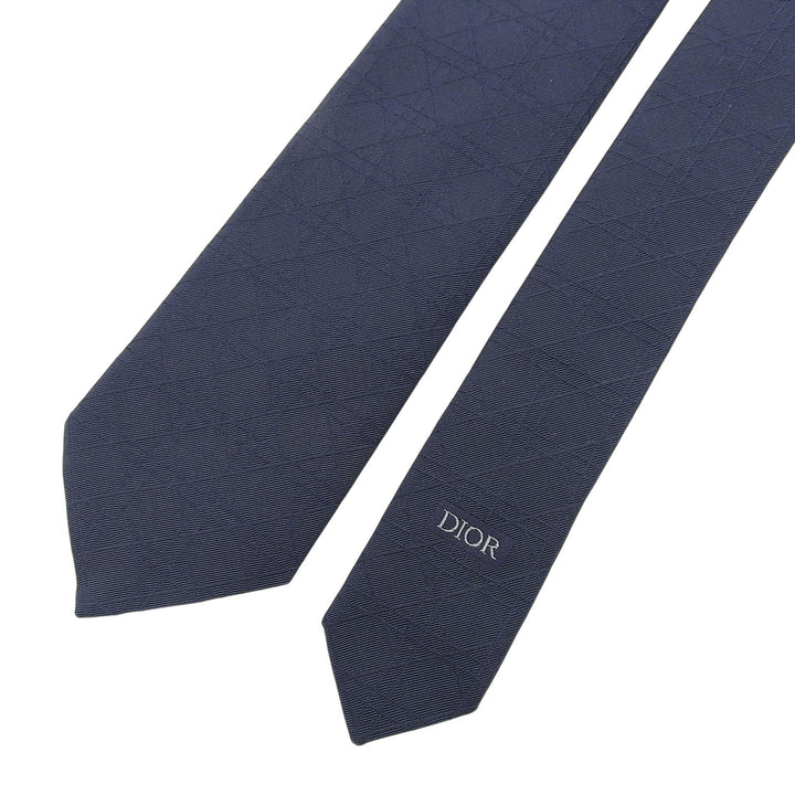 Pristine DIOR tie Cannage Jacquard Navy silk mens 31C1047B0770