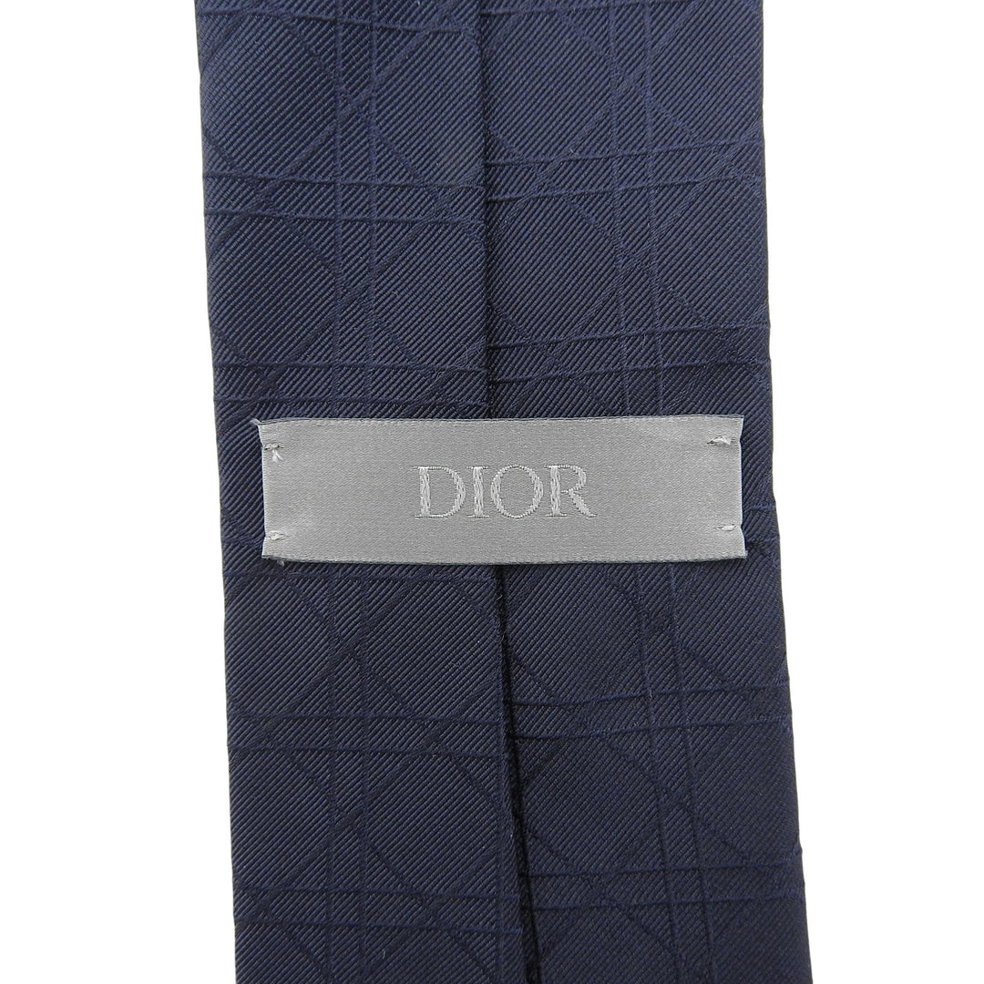 Pristine DIOR tie Cannage Jacquard Navy silk mens 31C1047B0770