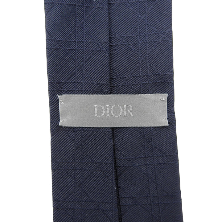 Pristine DIOR tie Cannage Jacquard Navy silk mens 31C1047B0770