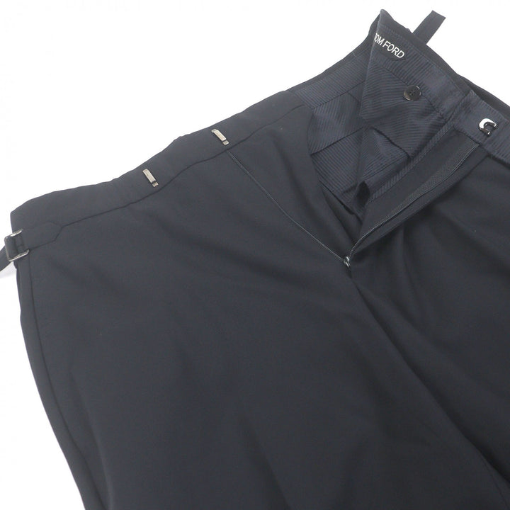 Very Good TOM FORD suit Peak lapel Navy wool