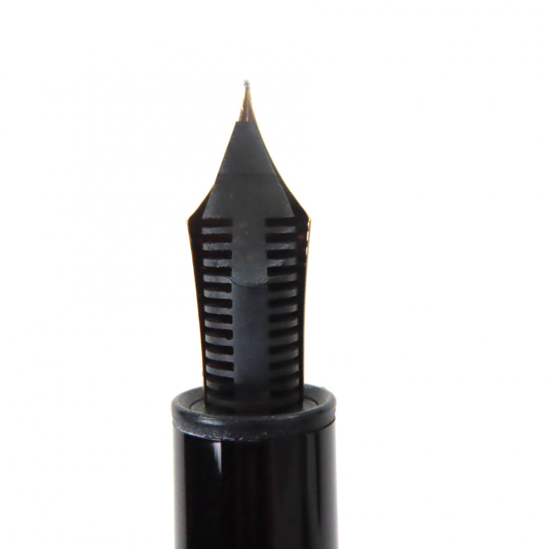 Very Good MONTBLANC fountain pen Meisterstück 146 white star black 14K mens