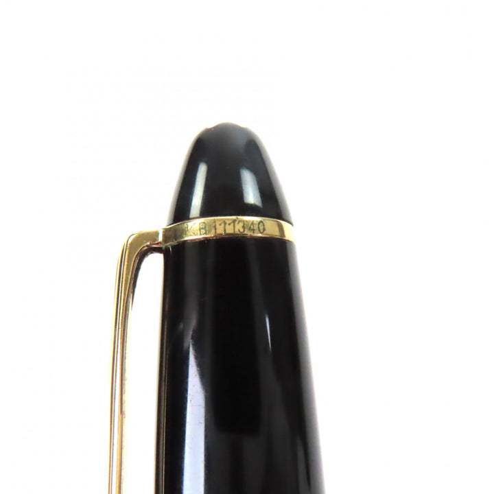 Very Good MONTBLANC fountain pen Meisterstück 146 white star black 14K mens