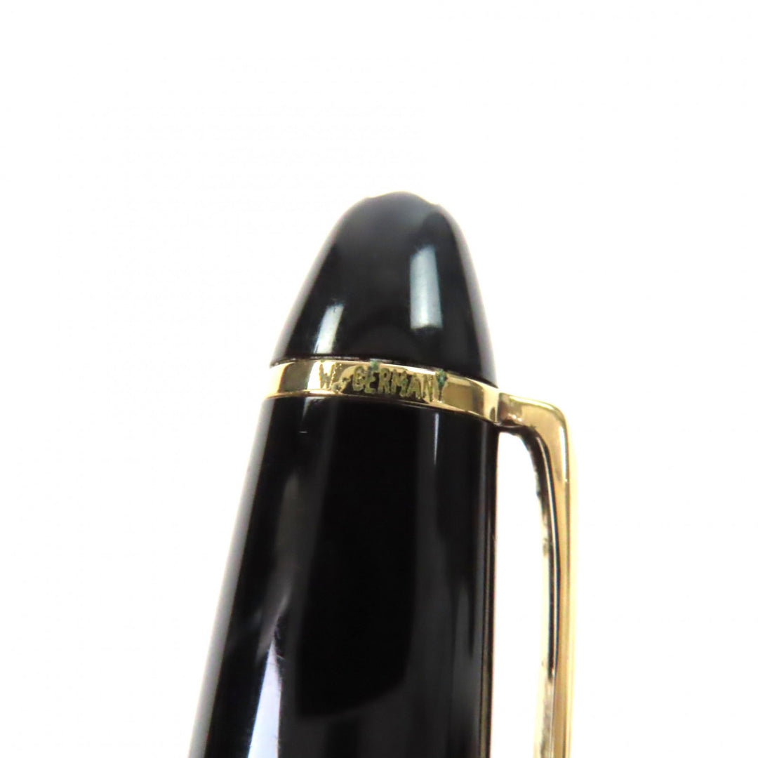 Very Good MONTBLANC fountain pen Meisterstück 146 white star black 14K mens