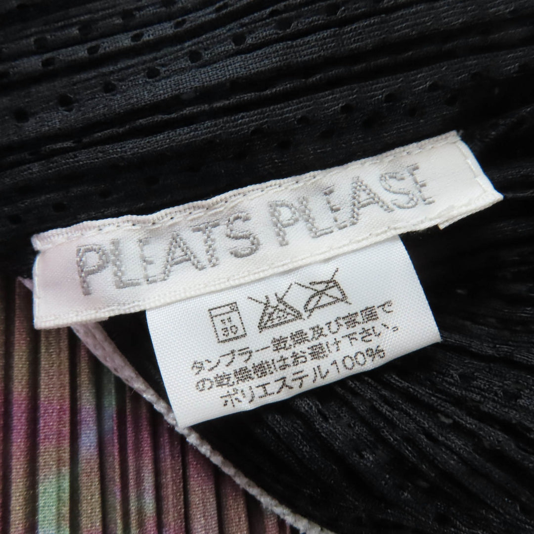 Excellent PLEATS PLEASE T-shirt No sleeve multicolor 3 PP12-JK611
