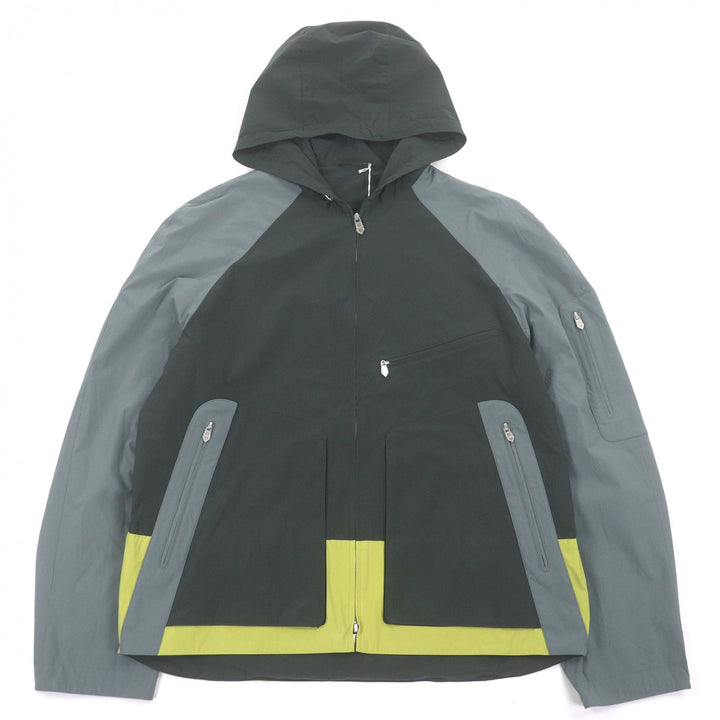 Pristine HERMES Blouson panel Packable green Nylon mens 48
