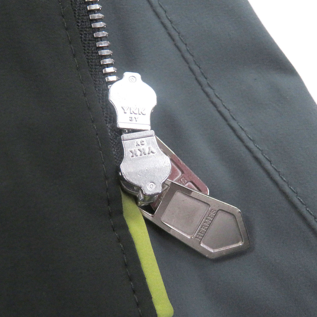 Pristine HERMES Blouson panel Packable green Nylon mens 48