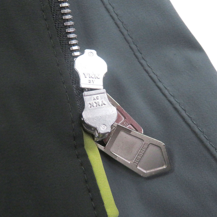 Pristine HERMES Blouson panel Packable green Nylon mens 48