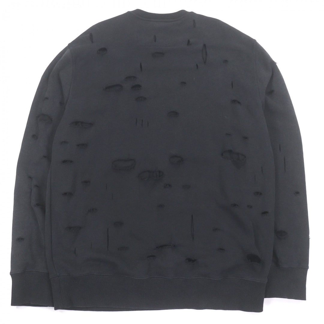 Great GIVENCHY sweat Destroyed logo print black cotton mens XL BMJ0KE3Y9W