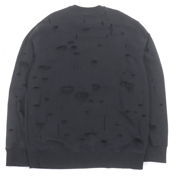 Great GIVENCHY sweat Destroyed logo print black cotton mens XL BMJ0KE3Y9W