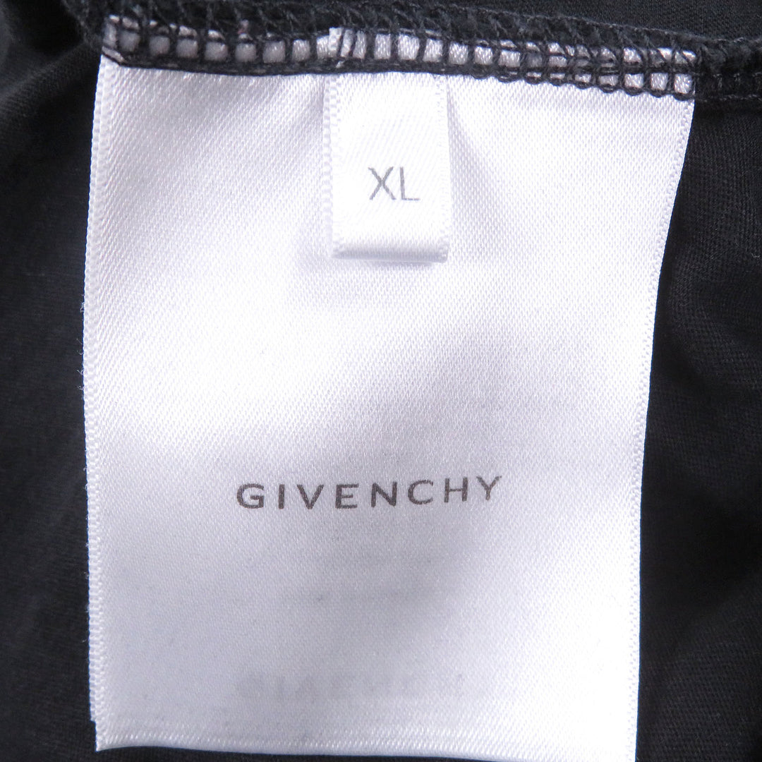 Great GIVENCHY sweat Destroyed logo print black cotton mens XL BMJ0KE3Y9W
