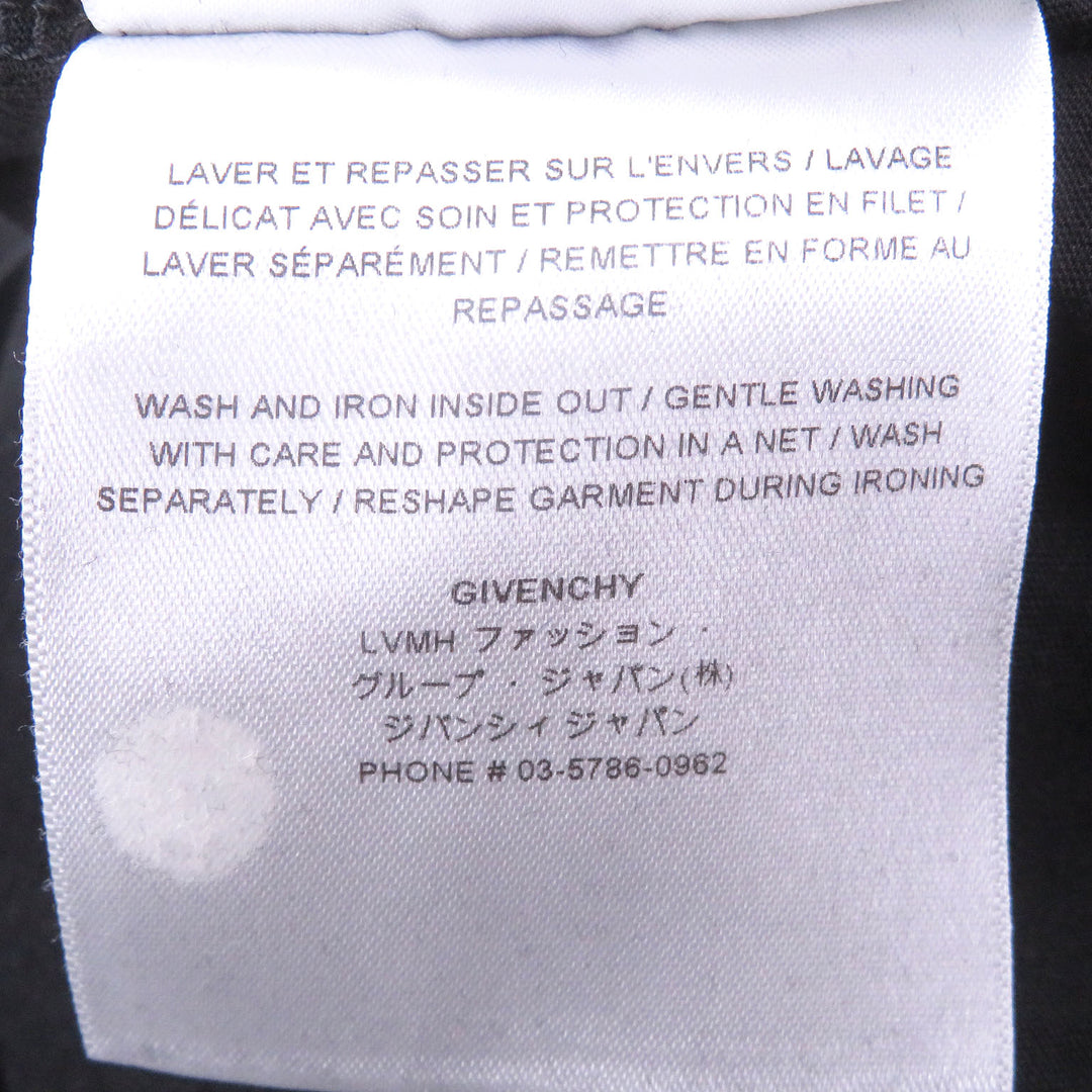 Great GIVENCHY sweat Destroyed logo print black cotton mens XL BMJ0KE3Y9W