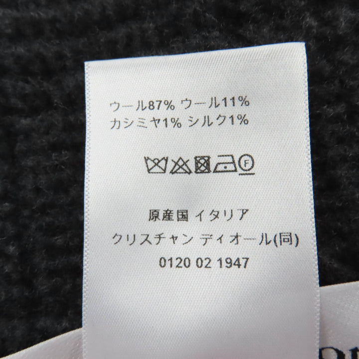 Excellent Christian Dior coat Silk blend reversible double-face belted gray 40
