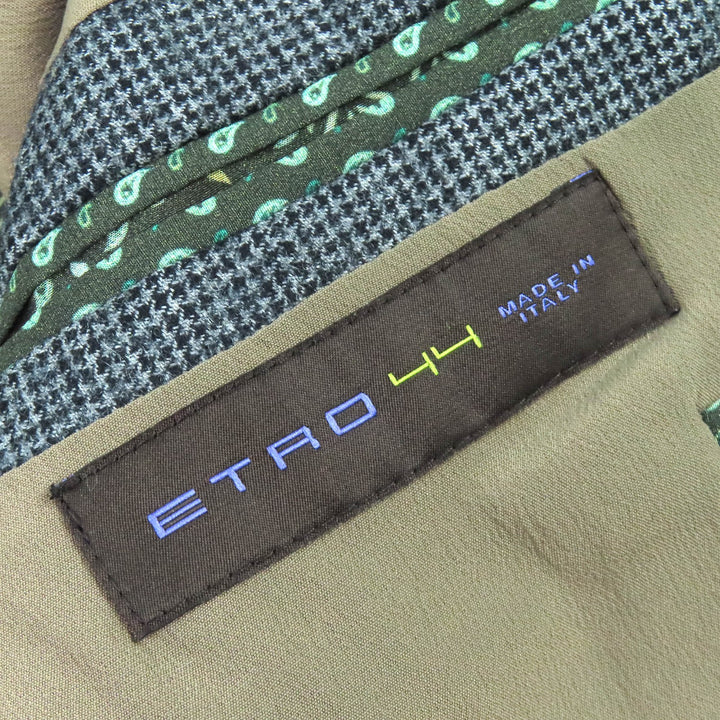 Great ETRO two-piece set Paisley Lining Pattern Stripe Single Jacket Gilet 44