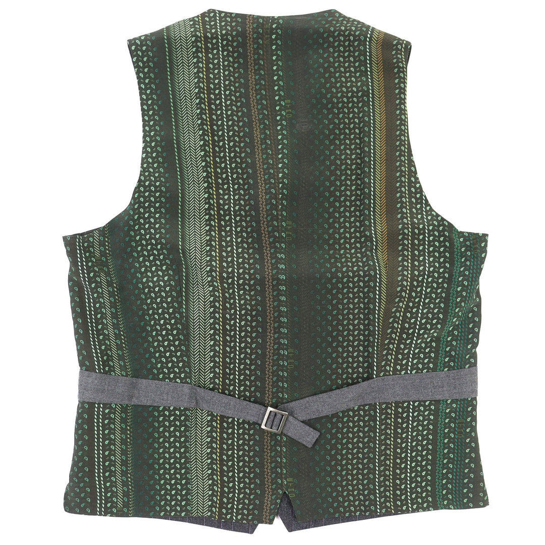 Great ETRO two-piece set Paisley Lining Pattern Stripe Single Jacket Gilet 44