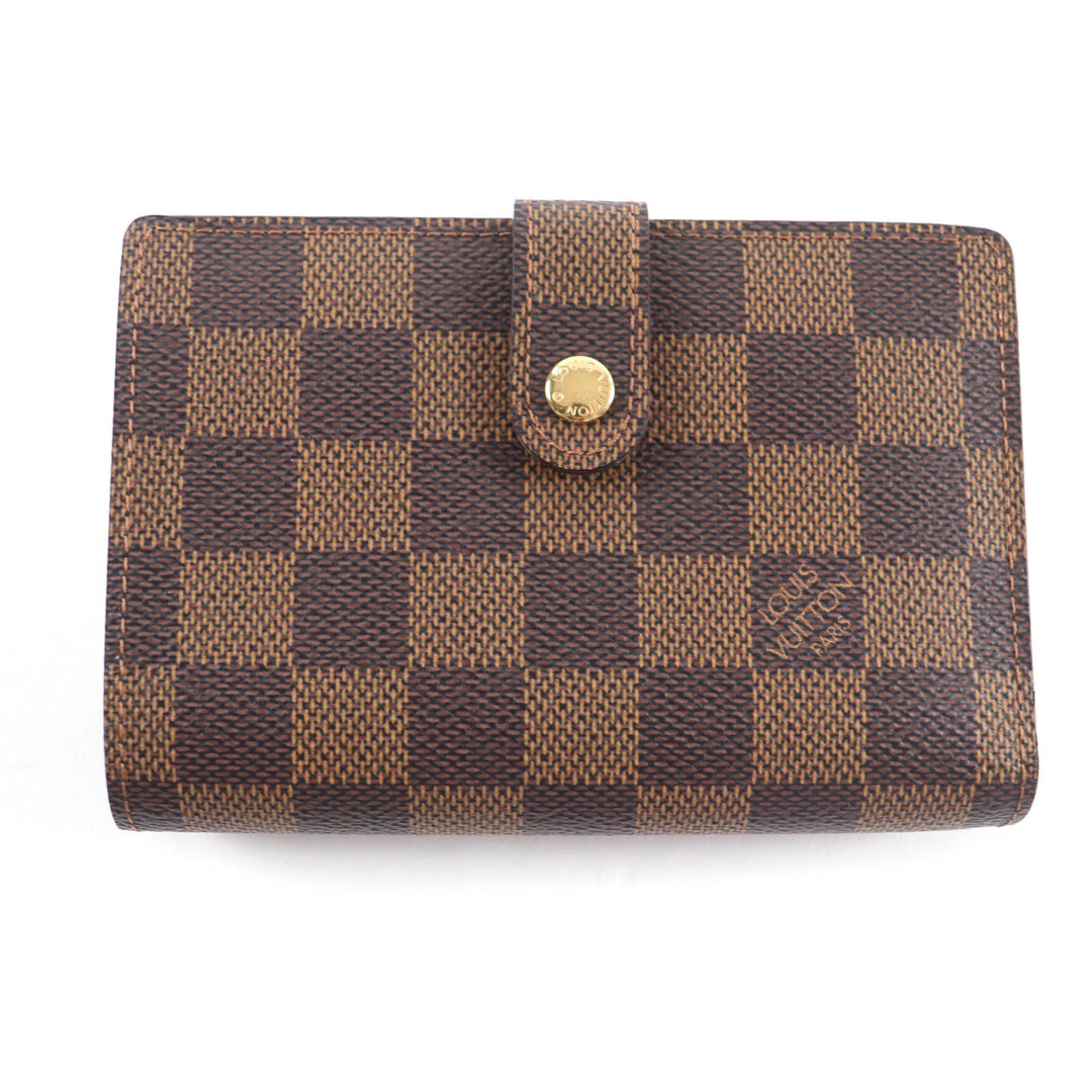 Excellent LOUIS VUITTON Bifold Wallet Brown leather Women M61674