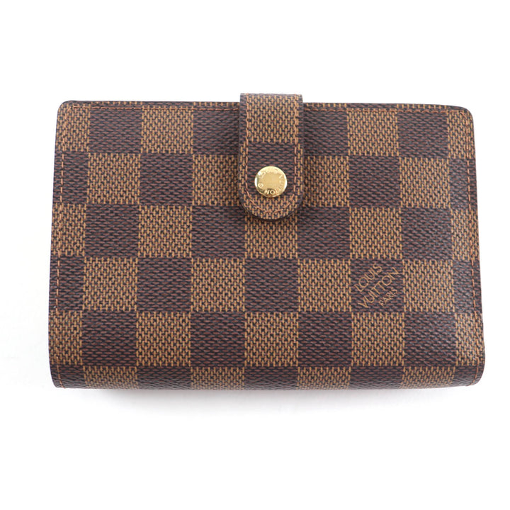 Excellent LOUIS VUITTON Bifold Wallet Brown leather Women M61674