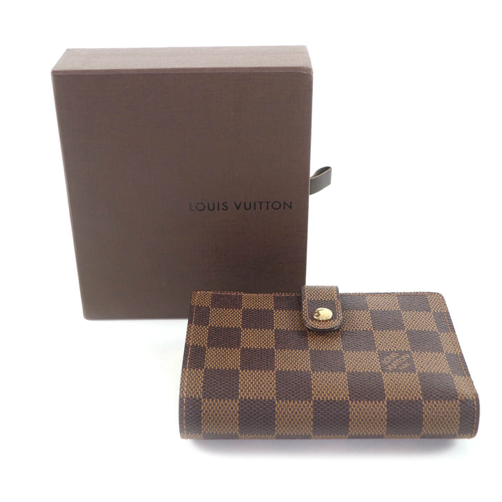 Excellent LOUIS VUITTON Bifold Wallet Brown leather Women M61674