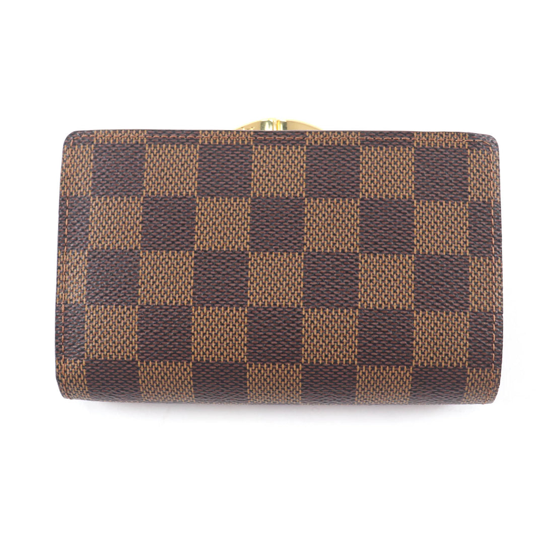 Excellent LOUIS VUITTON Bifold Wallet Brown leather Women M61674