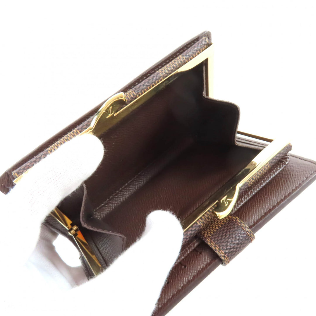 Excellent LOUIS VUITTON Bifold Wallet Brown leather Women M61674
