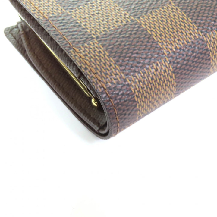 Excellent LOUIS VUITTON Bifold Wallet Brown leather Women M61674
