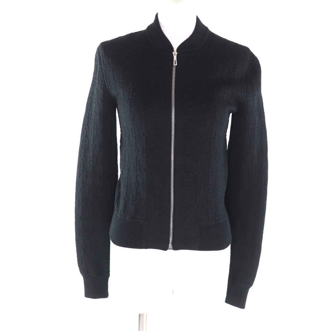 Great HERMES Blouson Crickets black cashmere Women 34 2E2201D3