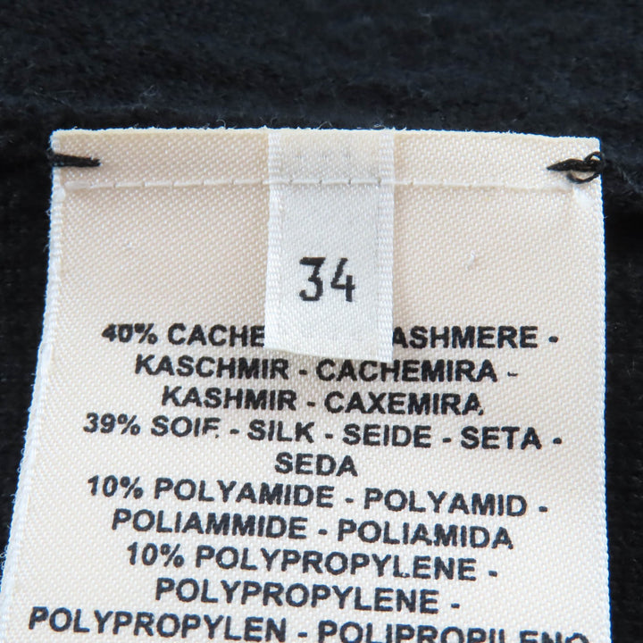 Great HERMES Blouson Crickets black cashmere Women 34 2E2201D3