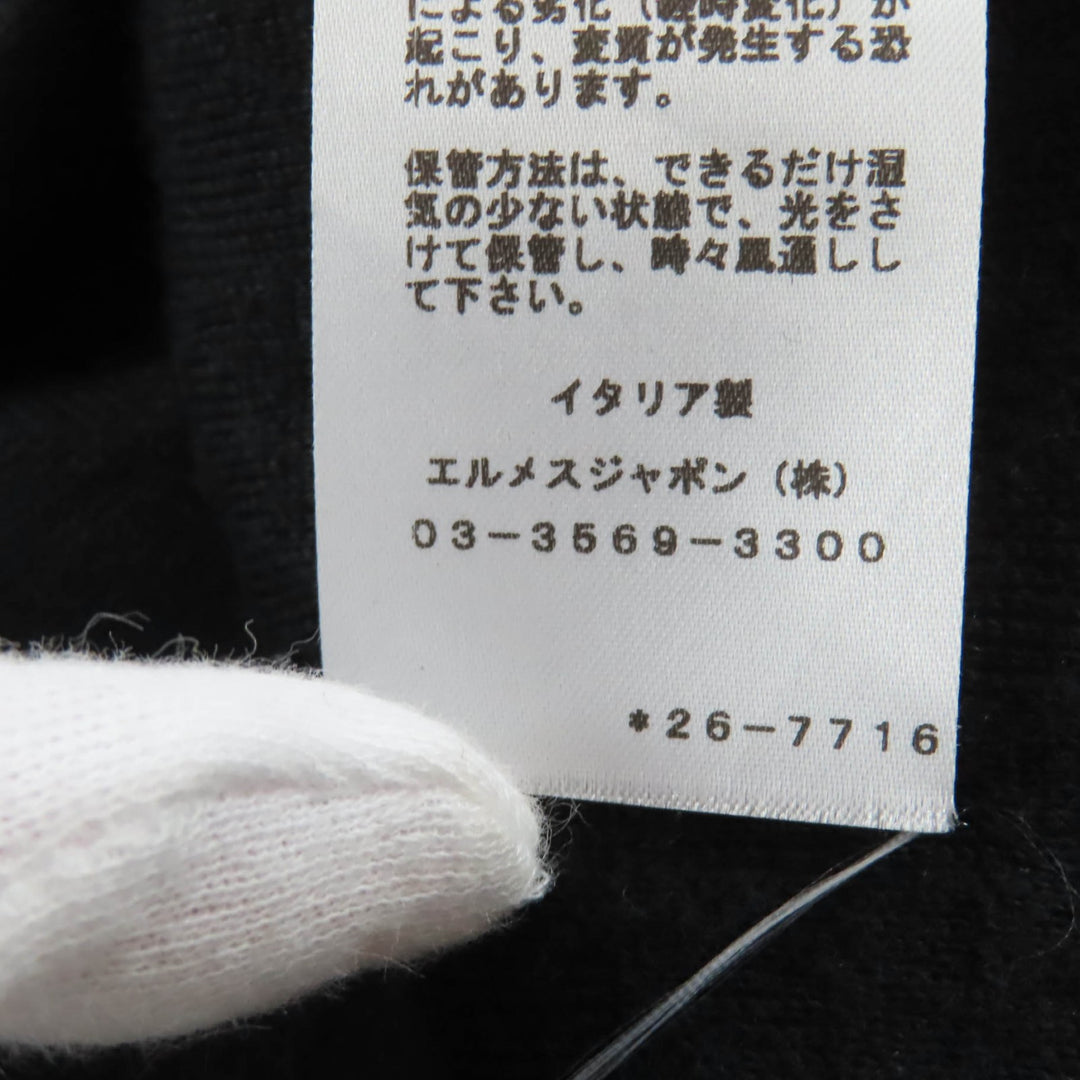 Great HERMES Blouson Crickets black cashmere Women 34 2E2201D3