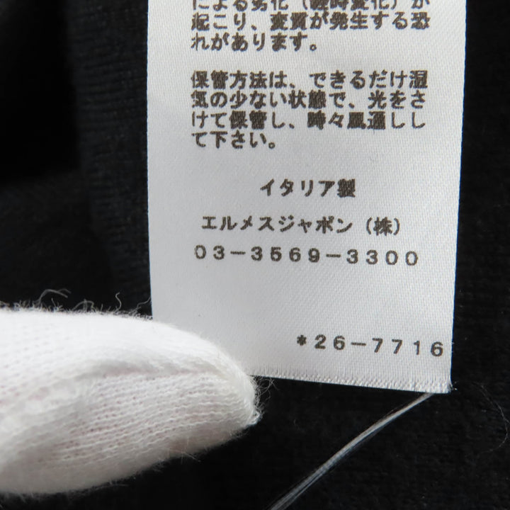 Great HERMES Blouson Crickets black cashmere Women 34 2E2201D3