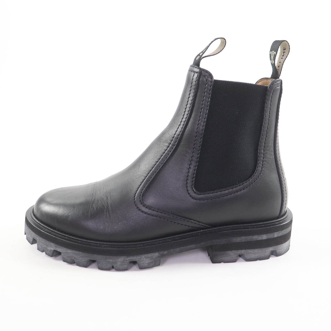 Excellent CELINE boots Margaret Chelsea boots black leather Women 36
