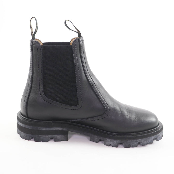 Excellent CELINE boots Margaret Chelsea boots black leather Women 36