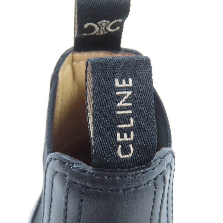 Excellent CELINE boots Margaret Chelsea boots black leather Women 36