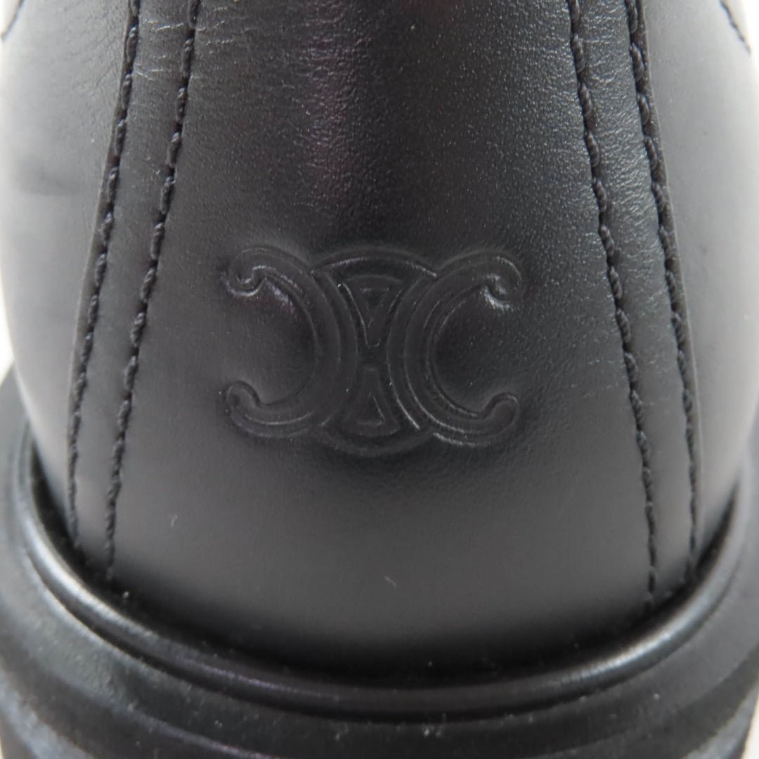 Excellent CELINE boots Margaret Chelsea boots black leather Women 36
