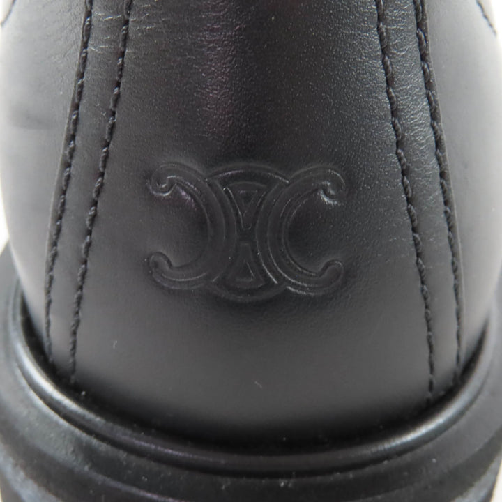 Excellent CELINE boots Margaret Chelsea boots black leather Women 36