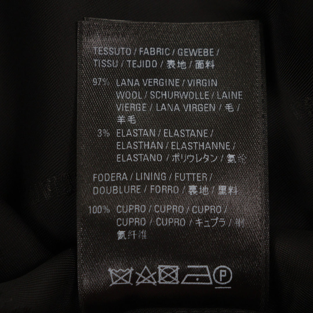 Excellent BALENCIAGA Long sleeve shirt black wool mens 34 672354