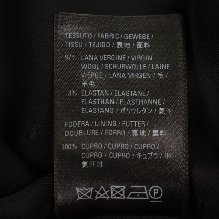 Excellent BALENCIAGA Long sleeve shirt black wool mens 34 672354