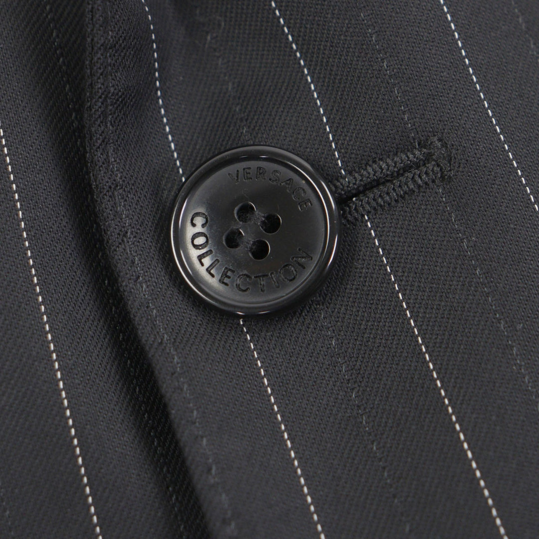 Pristine VERSACE COLLECTION tailored jacket black Viscose mens 48