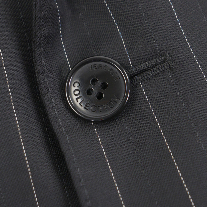 Pristine VERSACE COLLECTION tailored jacket black Viscose mens 48