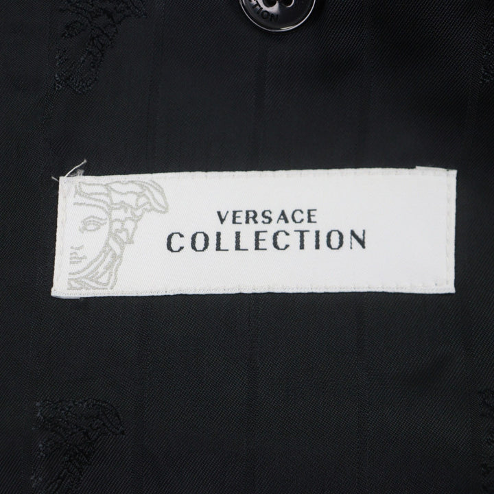 Pristine VERSACE COLLECTION tailored jacket black Viscose mens 48