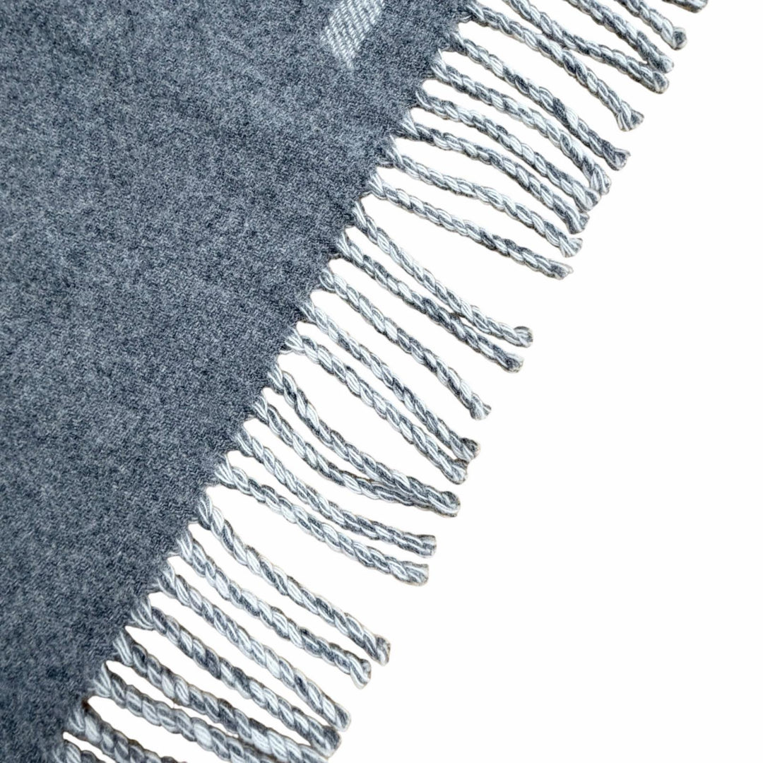 Excellent LOUIS VUITTON Scarf Echarpe Monogram Capital gray Women M73455