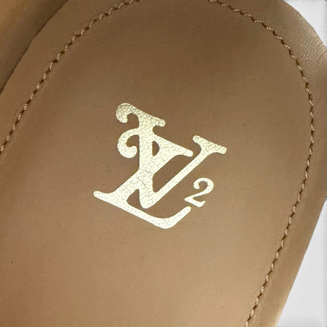 Great LOUIS VUITTON Ankle boots LV Mods Line NIGO Brown Monogram canvas mens 6