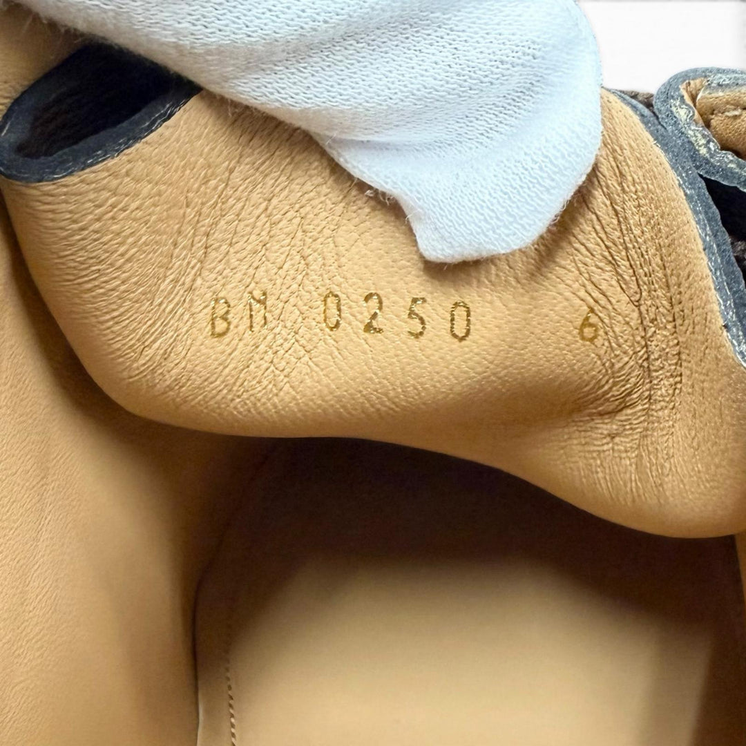 Great LOUIS VUITTON Ankle boots LV Mods Line NIGO Brown Monogram canvas mens 6