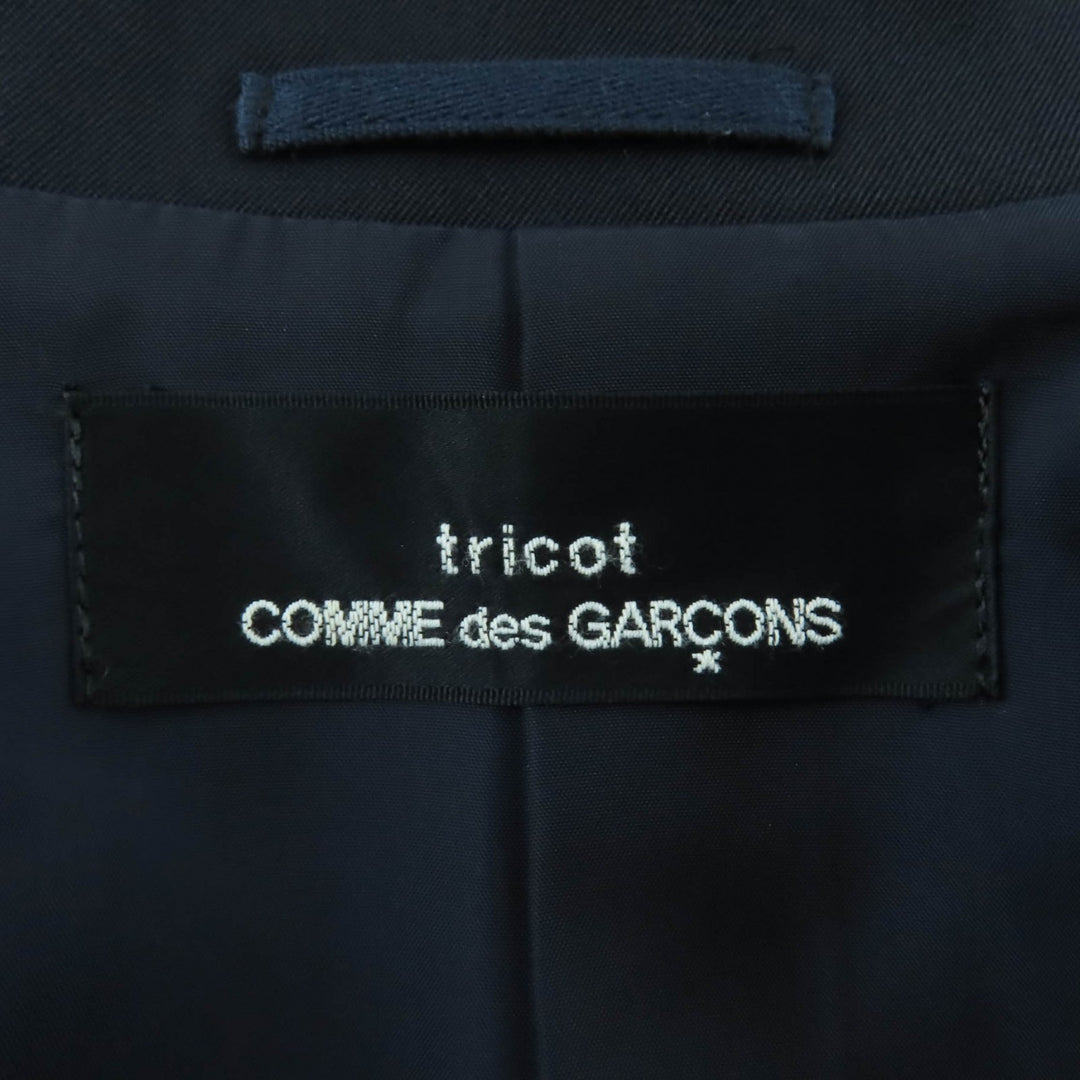 Great tricot COMME des GARCONS 96AW Archive Classic Round Collar Half Coat