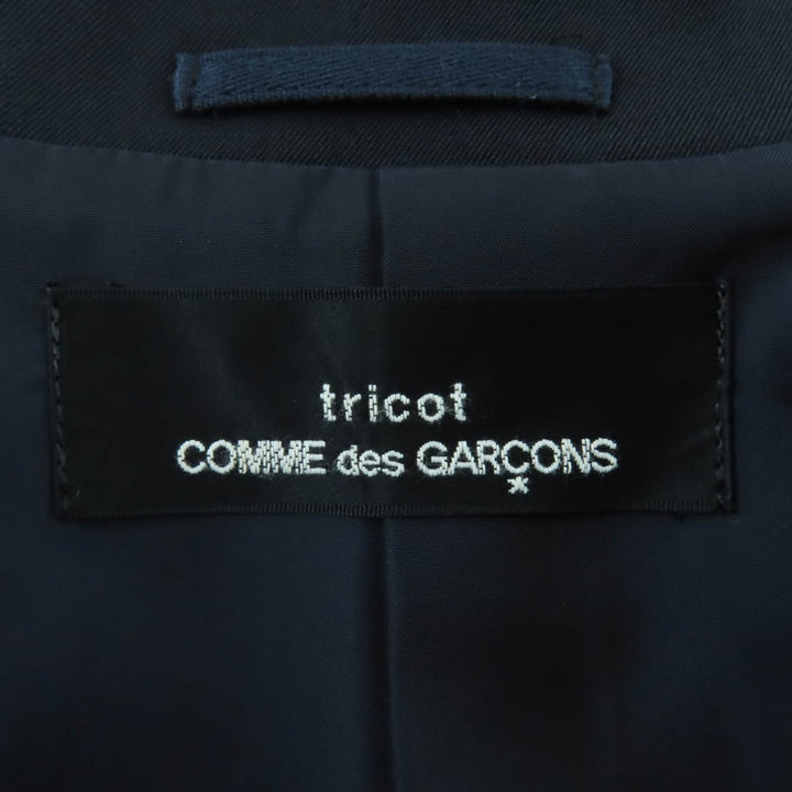 Great tricot COMME des GARCONS 96AW Archive Classic Round Collar Half Coat