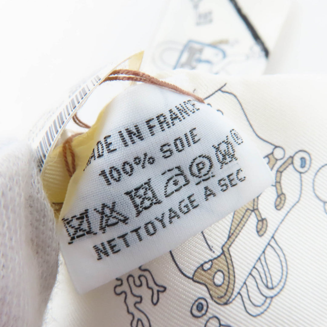 Pristine HERMES scarf A Vos Crayons Come on, get out your colored pencils silk