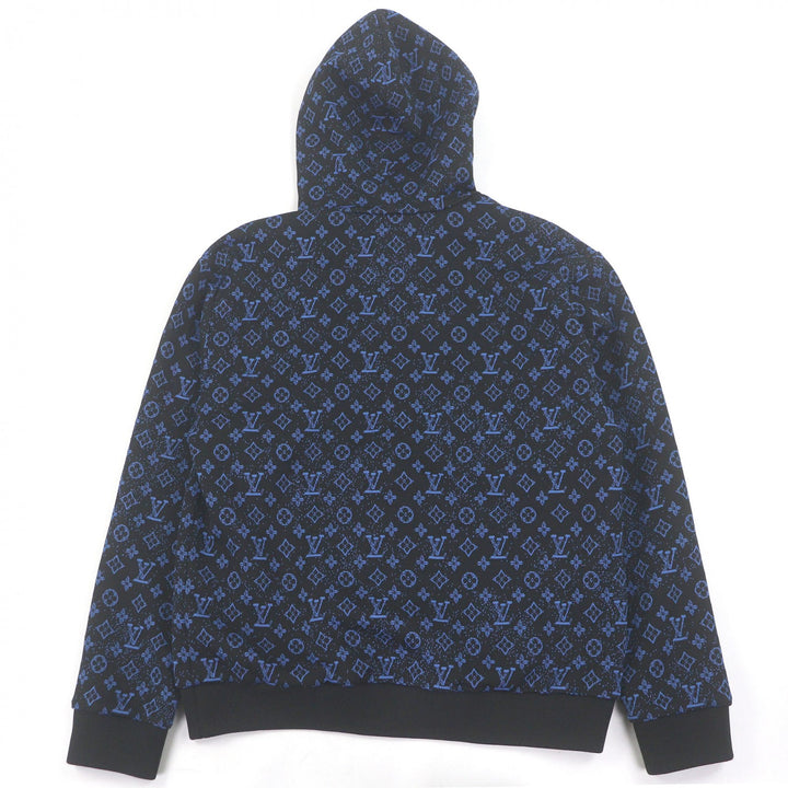 Great LOUIS VUITTON hoodie Monogram Zip-Through black polyester mens M