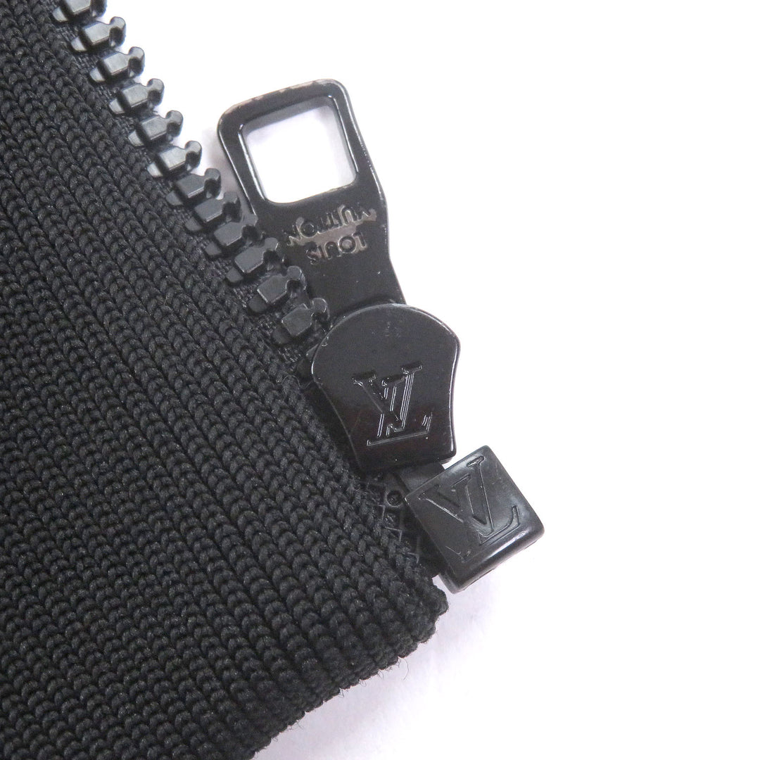Great LOUIS VUITTON hoodie Monogram Zip-Through black polyester mens M