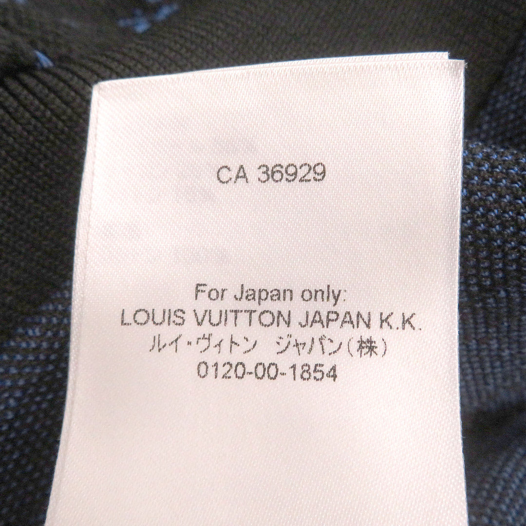 Great LOUIS VUITTON hoodie Monogram Zip-Through black polyester mens M